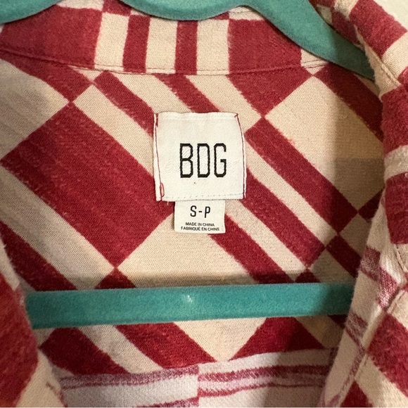 Urban outfitters BDG oversized cropped flannel top Boxy Women Small - Picture 10 of 13